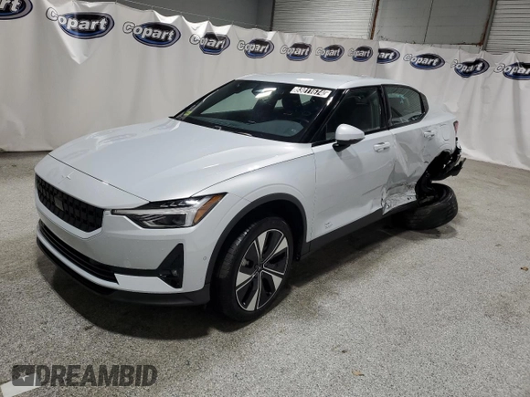 2023 Polestar 2 with VIN YSMED3KA0PL149328, listed as a Copart auction lot 83011674 with 0 mi miles and Clean Title. Bid and sale history available at carsss.com. Image 1.