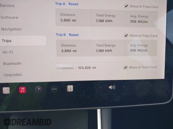 2018 Tesla Model 3 Long Range Battery with VIN 5YJ3E1EB3JF129772, listed as a IAAI auction lot 42017305 with 103,825 mi miles and . Bid and sale history available at DreamBid. Image 14.