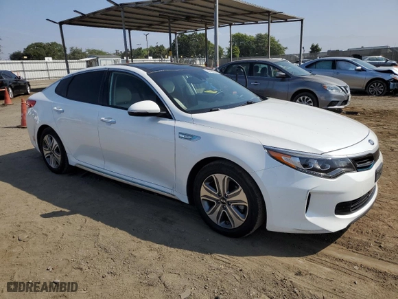 2018 Kia Optima Plug-In Hybrid EX with VIN KNAGV4LD2J5025229, listed as a Copart auction lot 74576774 with NaN miles and Salvage Title. Bid and sale history available at carsss.com. Image 4.