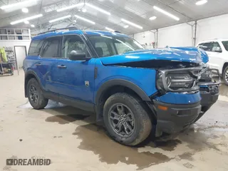 2022 Ford Bronco Sport Big Bend with VIN 3FMCR9B6XNRE33420, listed as a IAAI auction lot 41961198 with 32,384 mi miles. Bid and sale history available at carsss.com. Image 1.
