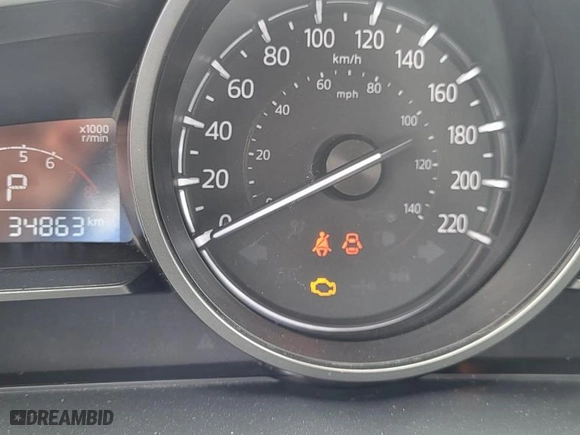 2018 Mazda CX-3 Sport with VIN JM1DKFB70J1322030, listed as a Copart auction lot 43591141 with 34,329 mi miles and Non Repairable. Bid and sale history available at carsss.com. Image 8.