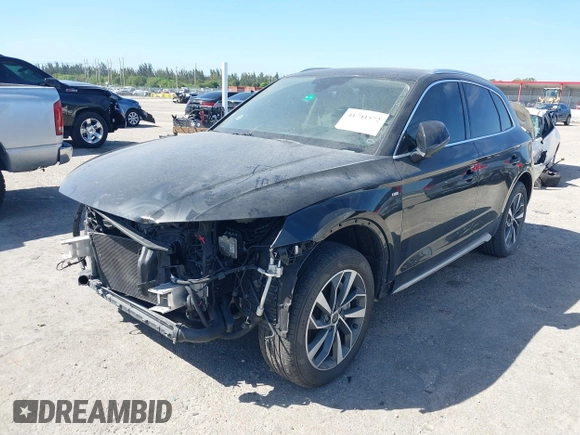 2023 Audi Q5 S line Premium with VIN WA1GAAFY1P2105993, listed as a IAAI auction lot 41741572 with 22,899 mi miles. Bid and sale history available at carsss.com. Image 19.