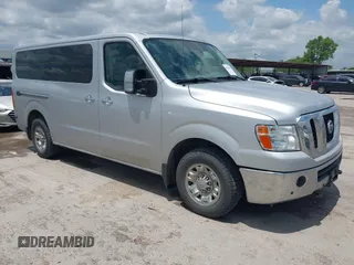 2019 Nissan NV 3500 HD SL with VIN 5BZAF0AA2KN852771, listed as a IAAI auction lot 42330337 with 89,685 mi miles and . Bid and sale history available at DreamBid. Image 1.