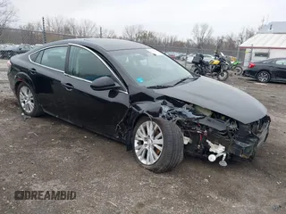 2009 Mazda 6 i Touring with VIN 1YVHP82A595M16347, listed as a IAAI auction lot 40869553 with 109,675 mi miles and . Bid and sale history available at carsss.com. Image 1.