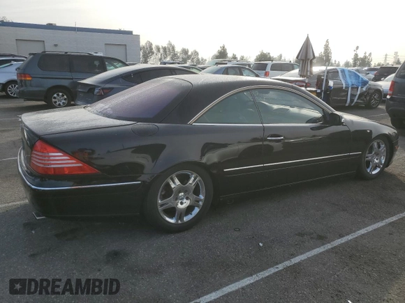 2003 Mercedes-Benz CL 5.0L with VIN WDBPJ75J03A037245, listed as a Copart auction lot 87336204 with 152,357 mi miles and Salvage Title. Bid and sale history available at carsss.com. Image 3.