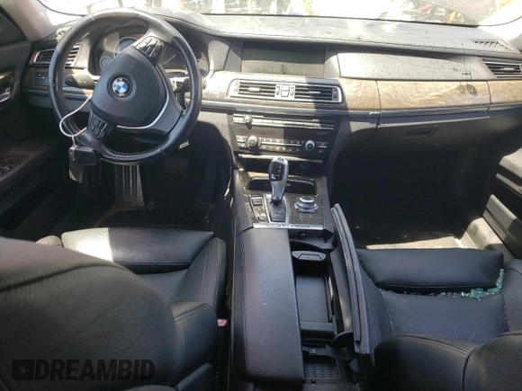 2012 BMW 7 Series 740i with VIN WBAKA4C59CDS99342, listed as a Copart auction lot 63705894 with 0 mi miles and Salvage Title. Bid and sale history available at carsss.com. Image 8.