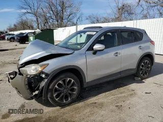 2016 Mazda CX-5 Grand Touring z VIN JM3KE4DY6G0712032, wystawiony jako Copart lot #49160895 z przebiegiem 95 940 mil mil oraz Szkoda całkowita • Salvage title. Historia ofert i sprzedaży dostępna na DreamBid. Obrazek 1.