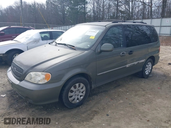 2004 Kia Sedona LX with VIN KNDUP131546543841, listed as a IAAI auction lot 41541012 with 112,122 mi miles. Bid and sale history available at carsss.com. Image 17.