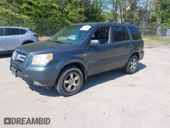 2006 Honda Pilot EX with VIN 2HKYF18466H508824, listed as a IAAI auction lot 42251893 with 287,789 mi miles and . Bid and sale history available at DreamBid. Image 2.