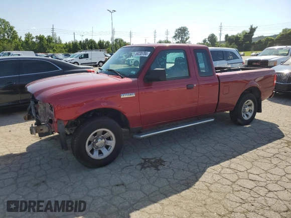 2009 Ford Ranger XLT with VIN 1FTYR44E19PA45460, listed as a Copart auction lot 59235704 with 108,636 mi miles and Salvage Title. Bid and sale history available at carsss.com. Image 1.