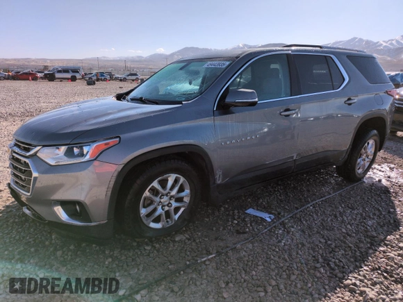 2018 Chevrolet Traverse LT Cloth with VIN 1GNEVGKW9JJ250678, listed as a Copart auction lot 49443935 with 117,518 mi miles and Salvage Title. Bid and sale history available at carsss.com. Image 1.