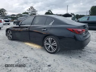 2023 Infiniti Q50 Sensory z VIN JN1EV7CP5PM511959, wystawiony jako Copart lot #70436554 z przebiegiem 26 063 mil mil oraz Czysty tytuł • Clean title. Historia ofert i sprzedaży dostępna na DreamBid. Obrazek 2.