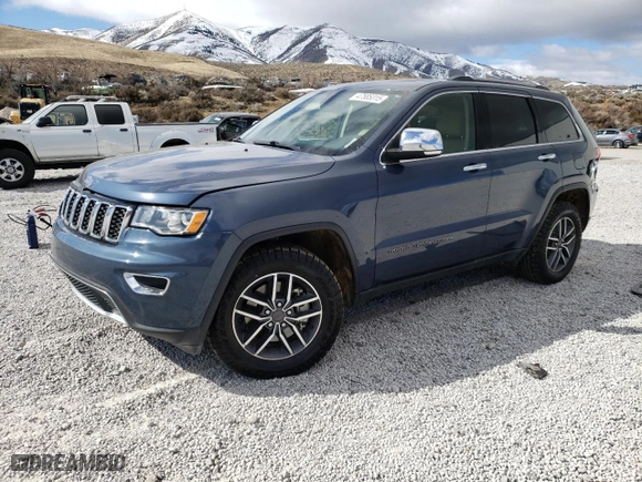 2021 Jeep Grand Cherokee Limited with VIN 1C4RJFBT5MC620975, listed as a Copart auction lot 47585315 with 59,303 mi miles and Salvage Title. Bid and sale history available at carsss.com. Image 1.