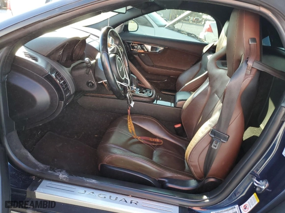 2014 Jaguar F-TYPE V8 S with VIN SAJWA6GL8EMK04380, listed as a Copart auction lot 86077804 with 0 mi miles and Salvage Title. Bid and sale history available at carsss.com. Image 7.