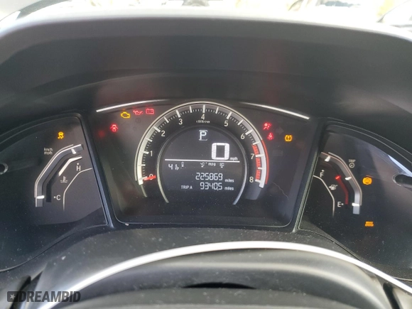 2018 Honda Civic Hatchback LX with VIN SHHFK7H23JU422137, listed as a Copart auction lot 84253194 with 225,869 mi miles and Non Repairable. Bid and sale history available at carsss.com. Image 9.