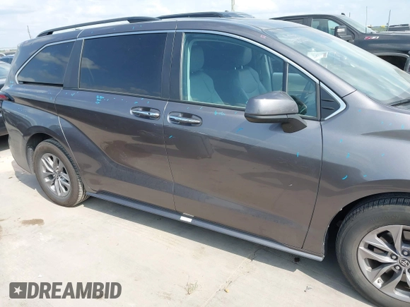 2023 Toyota Sienna XLE with VIN 5TDYRKEC4PS163555, listed as a IAAI auction lot 42102074 with 56,906 mi miles. Bid and sale history available at carsss.com. Image 13.