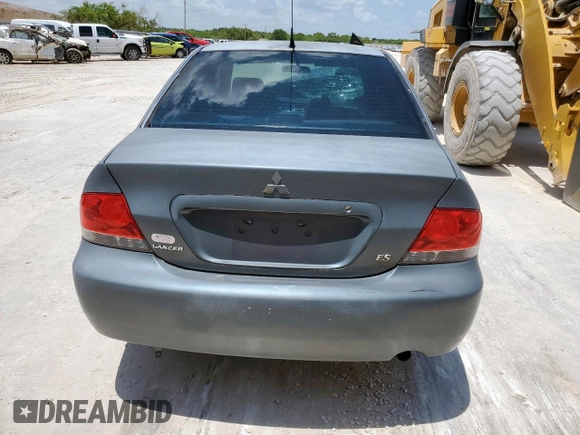 2006 Mitsubishi Lancer ES z VIN JA3AJ26EX6U067642, wystawiony jako Copart lot #56035945 z przebiegiem 163 060 mil mil oraz Szkoda całkowita • Salvage title. Historia ofert i sprzedaży dostępna na DreamBid. Obrazek 6.