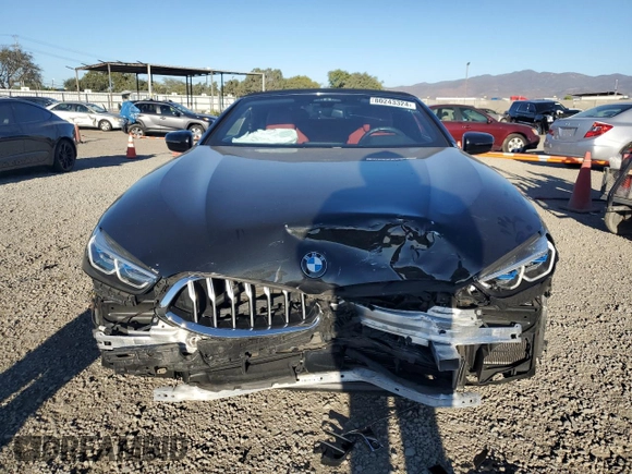 2022 BMW 8 Series 840i with VIN WBADZ2C09NCK14678, listed as a Copart auction lot 80243324 with 0 mi miles and Salvage Title. Bid and sale history available at carsss.com. Image 5.
