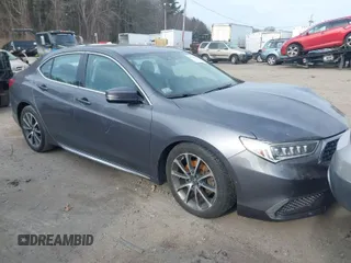 2018 Acura TLX w/Technology Pkg with VIN 19UUB3F57JA003085, listed as a IAAI auction lot 41321352 with 99,365 mi miles. Bid and sale history available at carsss.com. Image 1.