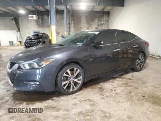 2017 Nissan Maxima S with VIN 1N4AA6AP9HC421070, listed as a Copart auction lot 56828655 with Not provided miles and Salvage title. Bid and sale history available at DreamBid. Image 1.