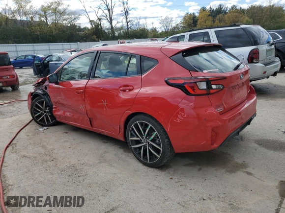 2024 Subaru Impreza Sport with VIN JF1GUAFC4R8240151, listed as a Copart auction lot 76044224 with 6,294 mi miles and Salvage Title. Bid and sale history available at carsss.com. Image 2.