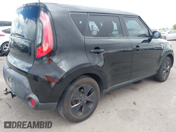2014 Kia Soul with VIN KNDJN2A23E7010277, listed as a IAAI auction lot 41964507 with 91,726 mi miles. Bid and sale history available at carsss.com. Image 4.