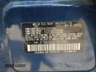 2015 Subaru WRX с VIN JF1VA1A67F9833865, выставлен на аукционе IAAI как лот 42170379 с пробегом 192 759 миль миль и . История ставок и продаж доступна на DreamBid. Изображение 9.