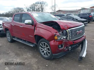2018 GMC Canyon 4WD Denali with VIN 1GTG6EEN4J1317399, listed as a IAAI auction lot 41558173 with 87,647 mi miles. Bid and sale history available at carsss.com. Image 1.