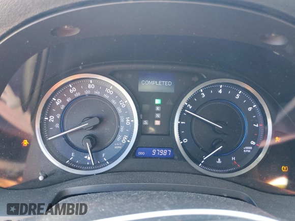 2012 Lexus IS 350 with VIN JTHBE5C28C5030213, listed as a Copart auction lot 82004624 with 97,987 mi miles and Salvage title. Bid and sale history available at DreamBid. Image 9.