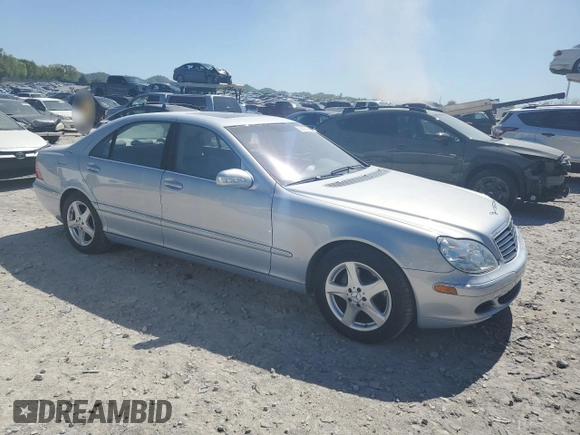 2004 Mercedes-Benz S 320/430/500 with VIN WDBNG75JX4A386291, listed as a Copart auction lot 53063845 with 31,376 mi miles and Salvage Title. Bid and sale history available at carsss.com. Image 4.