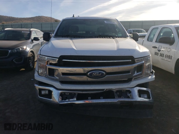 2019 Ford F-150 XL with VIN 1FTEW1E51KKE18332, listed as a Copart auction lot 86268344 with 141,566 mi miles and Salvage Title. Bid and sale history available at carsss.com. Image 5.