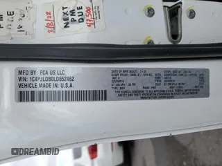 2020 Jeep Cherokee Limited z VIN 1C4PJLDB0LD652462, wystawiony jako Copart lot #48281915 z przebiegiem 110 251 mil mil oraz Szkoda całkowita • Salvage title. Historia ofert i sprzedaży dostępna na DreamBid. Obrazek 13.