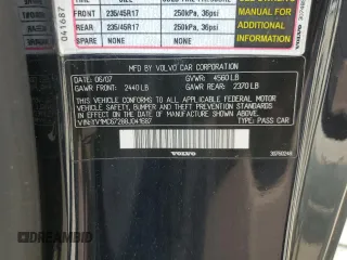 2008 Volvo C70 с VIN YV1MC67288J041687, выставлен на аукционе Copart как лот 59513385 с пробегом 157 889 миль миль и Списание • Salvage title. История ставок и продаж доступна на DreamBid. Изображение 12.
