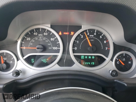 2010 Jeep Wrangler Unlimited Sahara with VIN 1J4BA5H17AL123479, listed as a Copart auction lot 49066315 with 114,419 mi miles and Salvage Title. Bid and sale history available at carsss.com. Image 9.