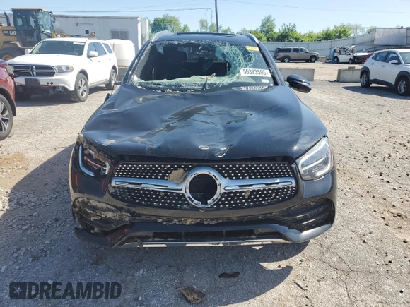 2022 Mercedes-Benz GLC 300 z VIN W1N0G8EB1NV371904, wystawiony jako Copart lot #56393595 z przebiegiem Nie podano mil oraz Nie do naprawy • Non repairable. Historia ofert i sprzedaży dostępna na DreamBid. Obrazek 5.
