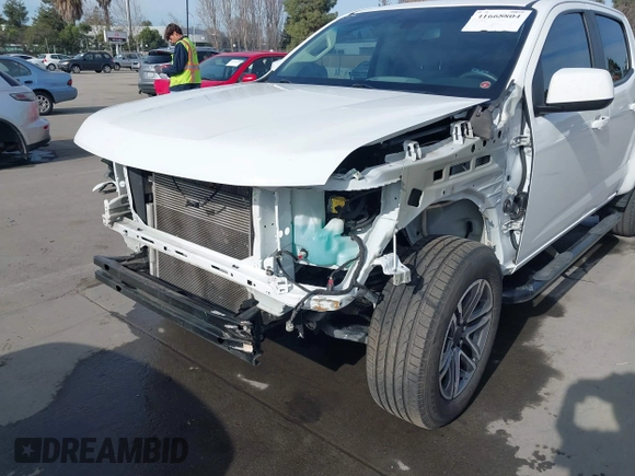 2021 Chevrolet Colorado 2WD Work Truck z VIN 1GCGSBENXM1118310, wystawiony jako IAAI lot #41668804 z przebiegiem 65 295 mil mil oraz . Historia ofert i sprzedaży dostępna na DreamBid. Obrazek 6.