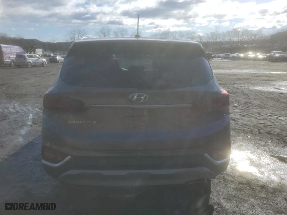 2020 Hyundai Santa Fe SE with VIN 5NMS2CAD7LH232847, listed as a Copart auction lot 48180995 with 38,070 mi miles and Salvage Title. Bid and sale history available at carsss.com. Image 6.