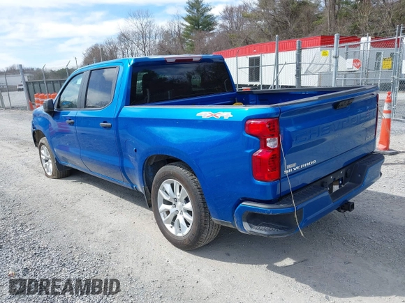 2024 Chevrolet Silverado 1500 Custom with VIN 1GCPDBEK9RZ123622, listed as a IAAI auction lot 41757432 with 10,255 mi miles and . Bid and sale history available at DreamBid. Image 3.
