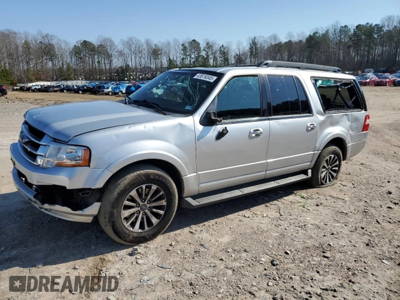 2017 Ford Expedition Max XLT with VIN 1FMJK1HT6HEA61107, listed as a Copart auction lot 43619345 with 168,523 mi miles and Salvage title. Bid and sale history available at DreamBid. Image 1.