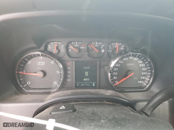 2015 GMC Sierra 1500 with VIN 1GTN1TEC2FZ901592, listed as a Copart auction lot 89390645 with 80,177 mi miles and Salvage Title. Bid and sale history available at carsss.com. Image 9.