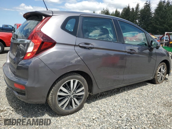 2018 Honda Fit EX-L with VIN 3HGGK5H93JM722376, listed as a Copart auction lot 57913595 with 75,714 mi miles and Salvage title. Bid and sale history available at DreamBid. Image 3.