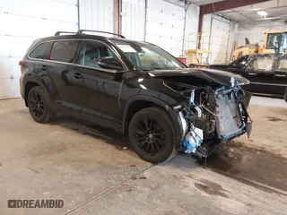 2019 Toyota Highlander SE with VIN 5TDJZRFH2KS628024, listed as a IAAI auction lot 41915298 with 87,054 mi miles. Bid and sale history available at carsss.com. Image 1.