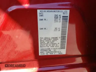 2021 Nissan LEAF SV with VIN 1N4AZ1CV6MC556928, listed as a Copart auction lot 50167985 with 39,076 mi miles and Salvage title. Bid and sale history available at DreamBid. Image 12.