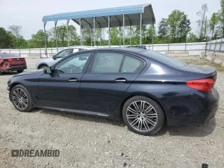 2018 BMW 5 Series 540i with VIN WBAJE5C53JWA94657, listed as a Copart auction lot 51058014 with 63,460 mi miles and Salvage Title. Bid and sale history available at carsss.com. Image 2.