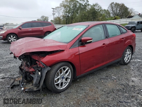 2015 Ford Focus SE with VIN 1FADP3F21FL215049, listed as a Copart auction lot 81341504 with 158,855 mi miles and Salvage Title. Bid and sale history available at carsss.com. Image 1.
