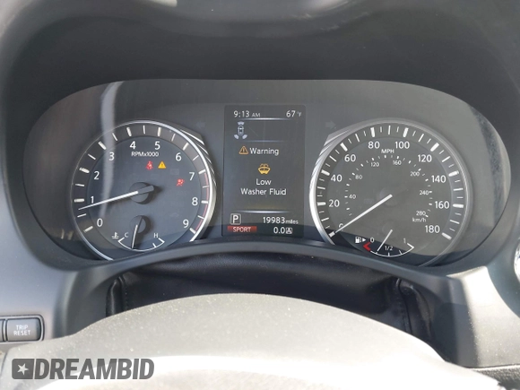 2020 Infiniti Q50 Pure with VIN JN1EV7AP5LM204983, listed as a IAAI auction lot 42427603 with 19,983 mi miles and . Bid and sale history available at DreamBid. Image 7.
