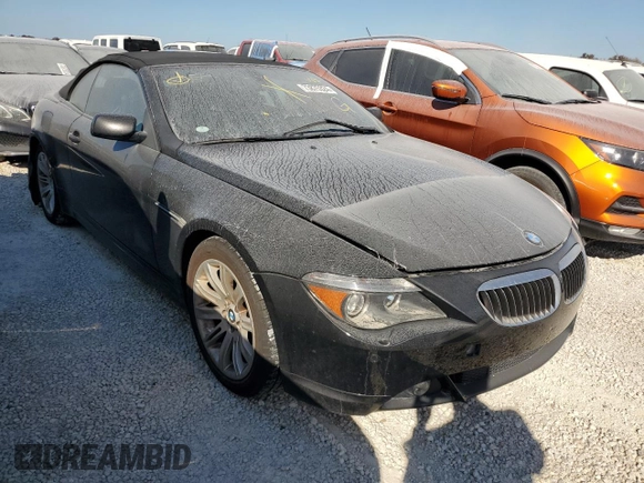 2007 BMW 6 Series 650i with VIN WBAEK135X7CN81963, listed as a Copart auction lot 73875324 with 0 mi miles and Salvage Title. Bid and sale history available at carsss.com. Image 4.