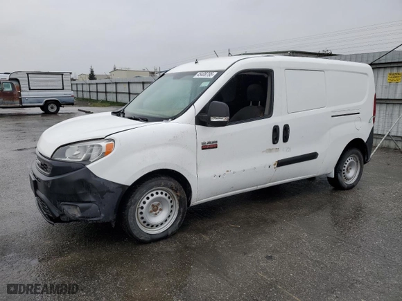 2019 Ram ProMaster City Cargo Van Tradesman with VIN ZFBHRFABXK6M14451, listed as a Copart auction lot 45408795 with 224,365 mi miles and Salvage Title. Bid and sale history available at carsss.com. Image 1.