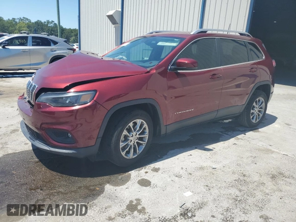 2021 Jeep Cherokee Latitude Lux z VIN 1C4PJLMX4MD112156, wystawiony jako Copart lot #53464955 z przebiegiem 11 822 mil mil oraz Nie do naprawy • Non repairable. Historia ofert i sprzedaży dostępna na DreamBid. Obrazek 1.