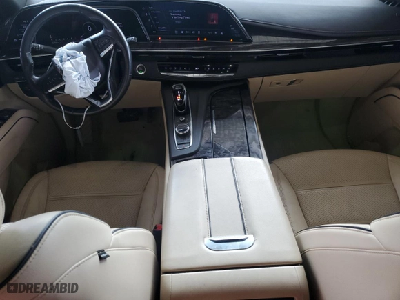2022 Cadillac Escalade ESV 4WD Premium Luxury with VIN 1GYS4KKLXNR133555, listed as a Copart auction lot 71356204 with 63733 miles and Salvage Title. Bid and sale history available at carsss.com. Image 8.